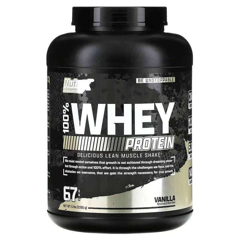 Nutrex Whey Protein - 5LB - 67 Servings / Vanilla