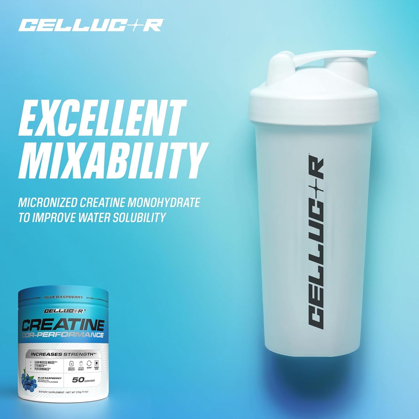 Cellucor® COR-Performance® Creatine Monohydrate Powder - 50 Servings / Blue Raspberry