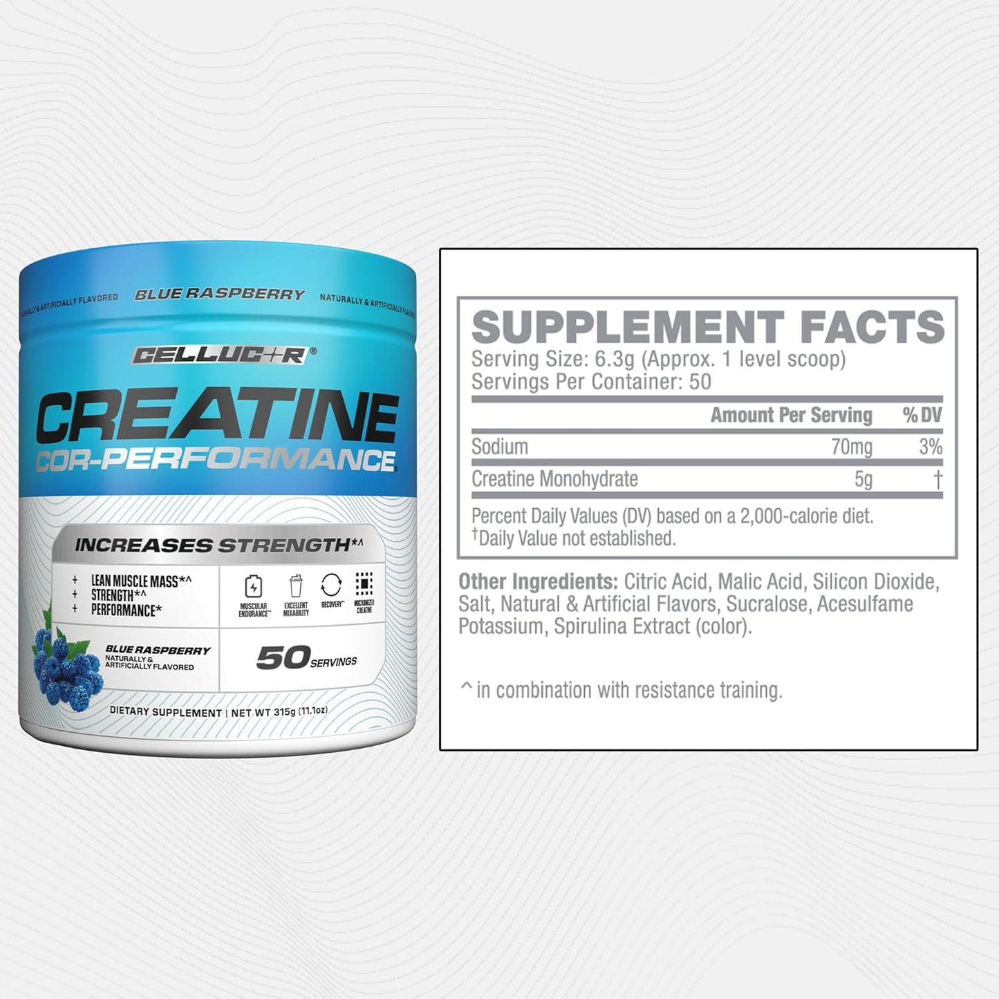 Cellucor® COR-Performance® Creatine Monohydrate Powder - 50 Servings / Blue Raspberry