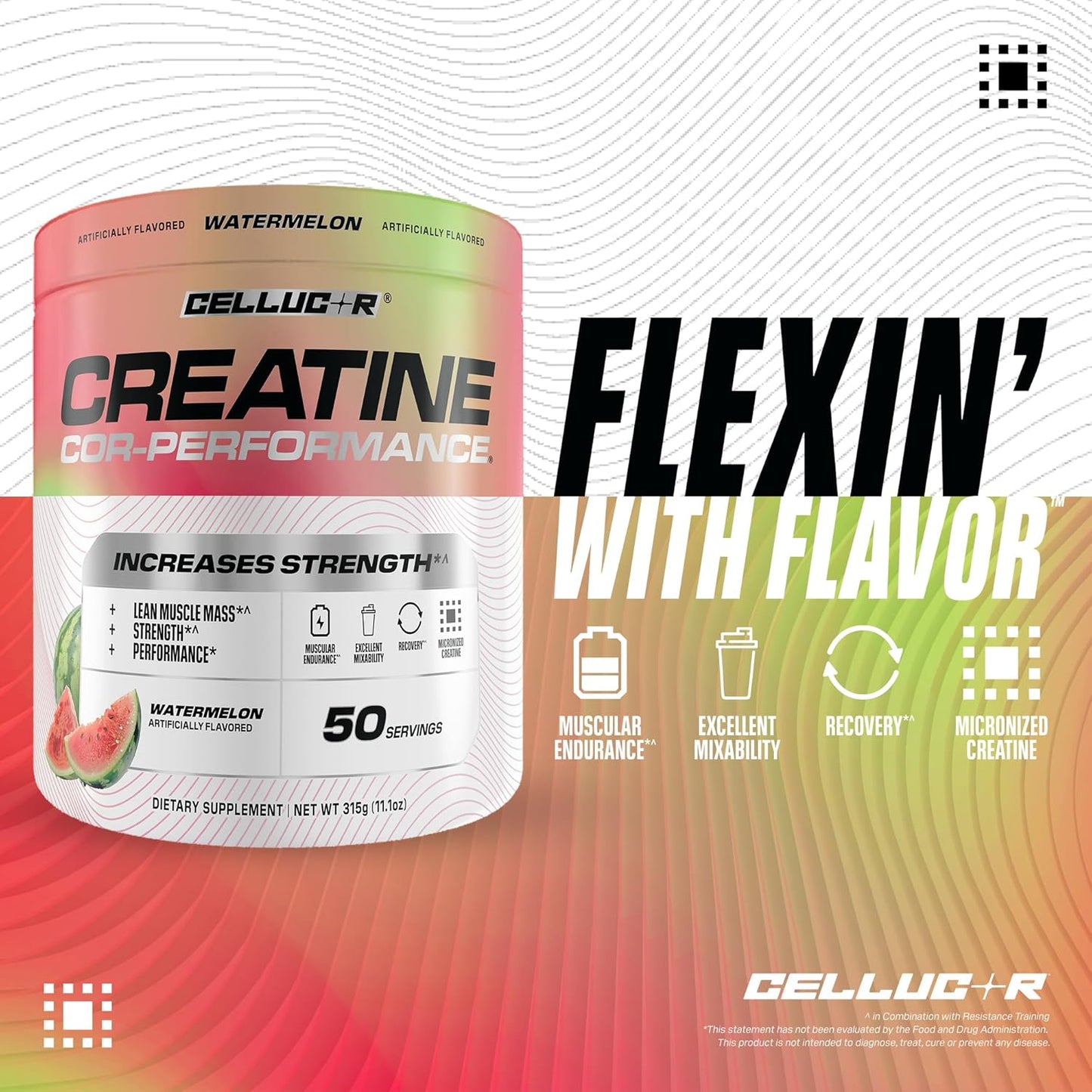 Cellucor® COR-Performance® Creatine Monohydrate Powder - 50 Servings / Watermelon