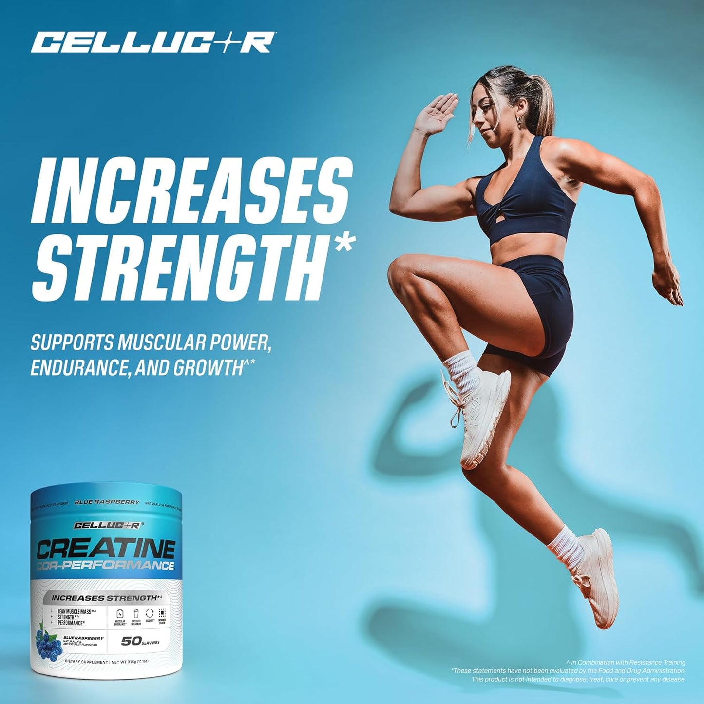 Cellucor® COR-Performance® Creatine Monohydrate Powder - 50 Servings / Blue Raspberry