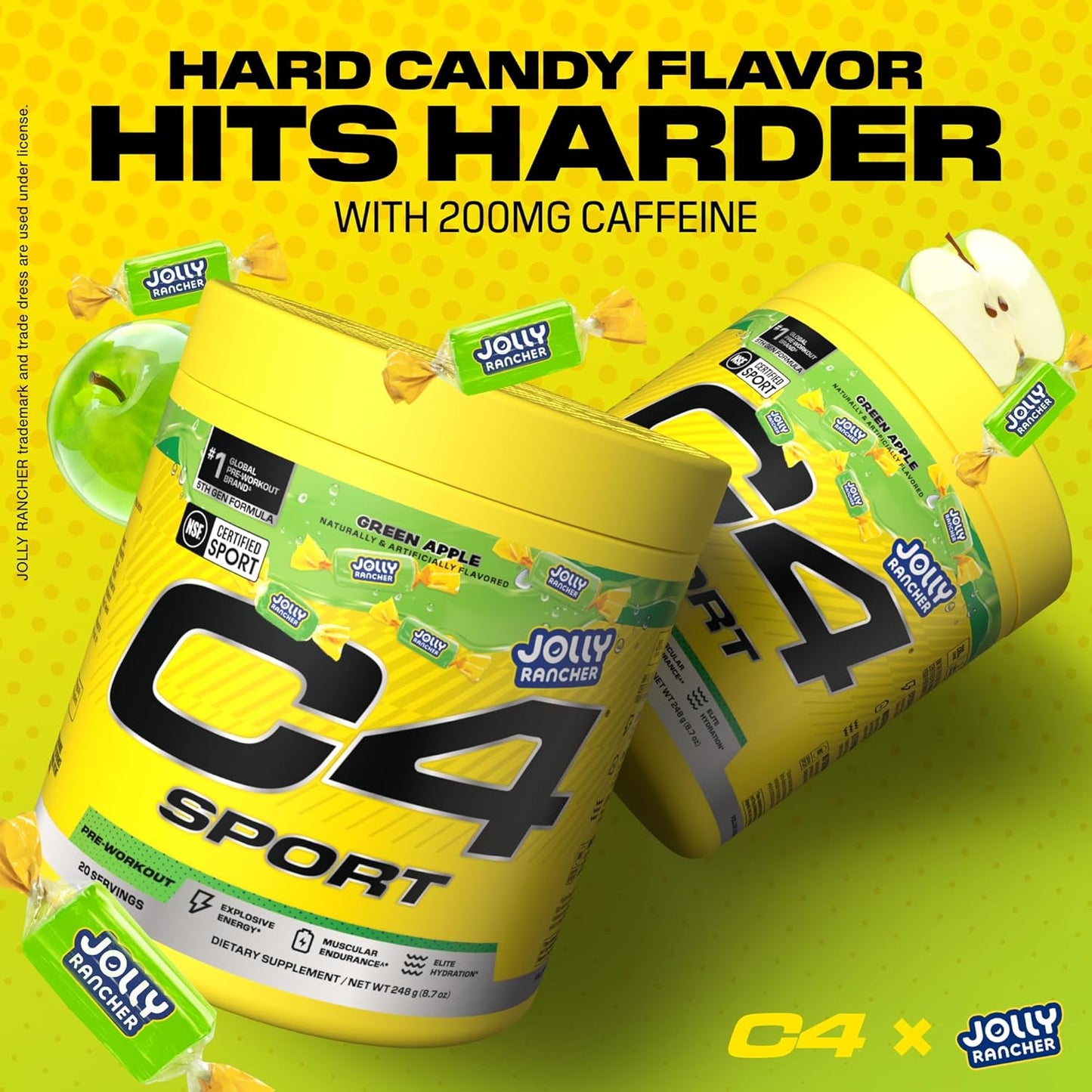 C4 Sport® x JOLLY RANCHER - 20 Servings / Green Apple