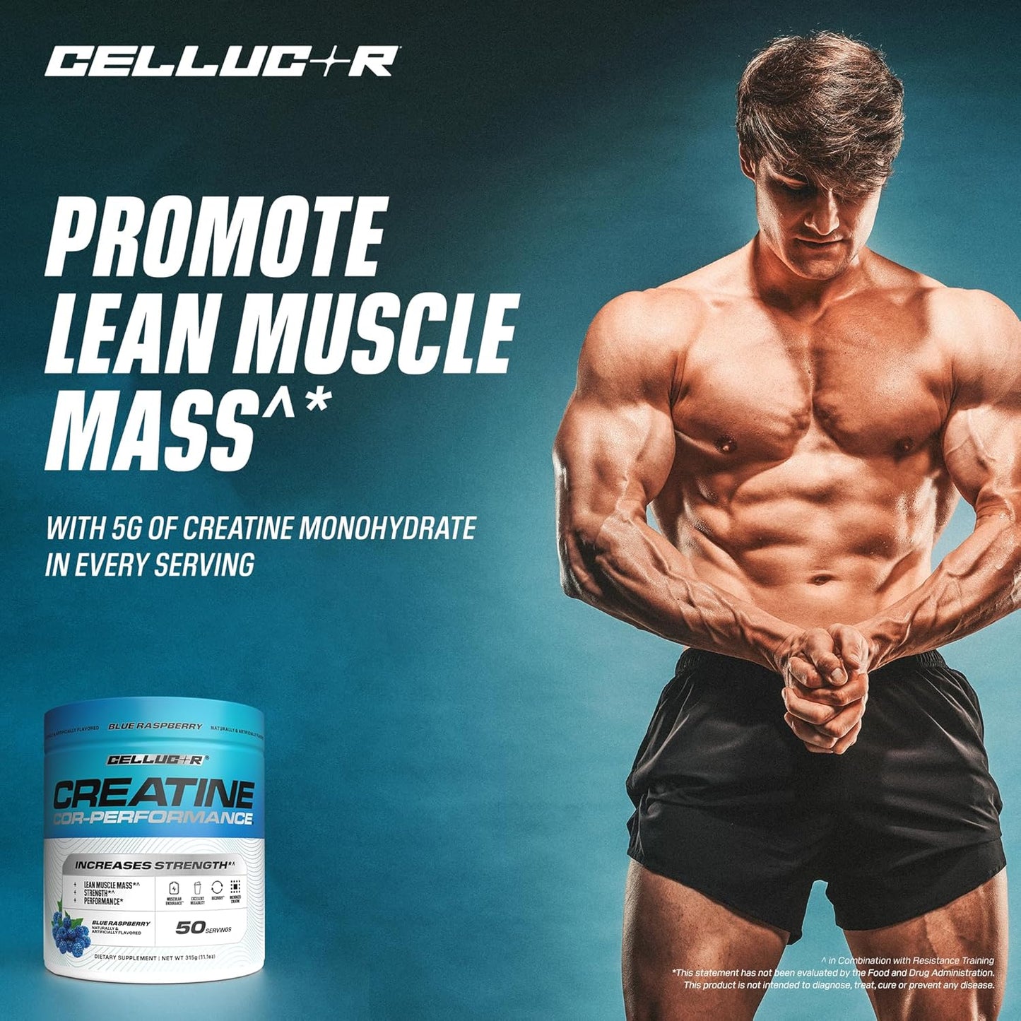Cellucor® COR-Performance® Creatine Monohydrate Powder - 50 Servings / Blue Raspberry