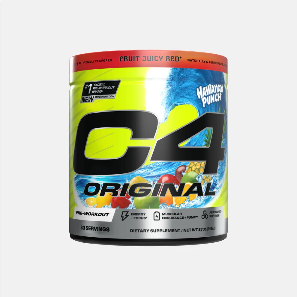 C4 Original Pre Workout - 30 Servings / Hawaiian Punch Fruit Juicy Red