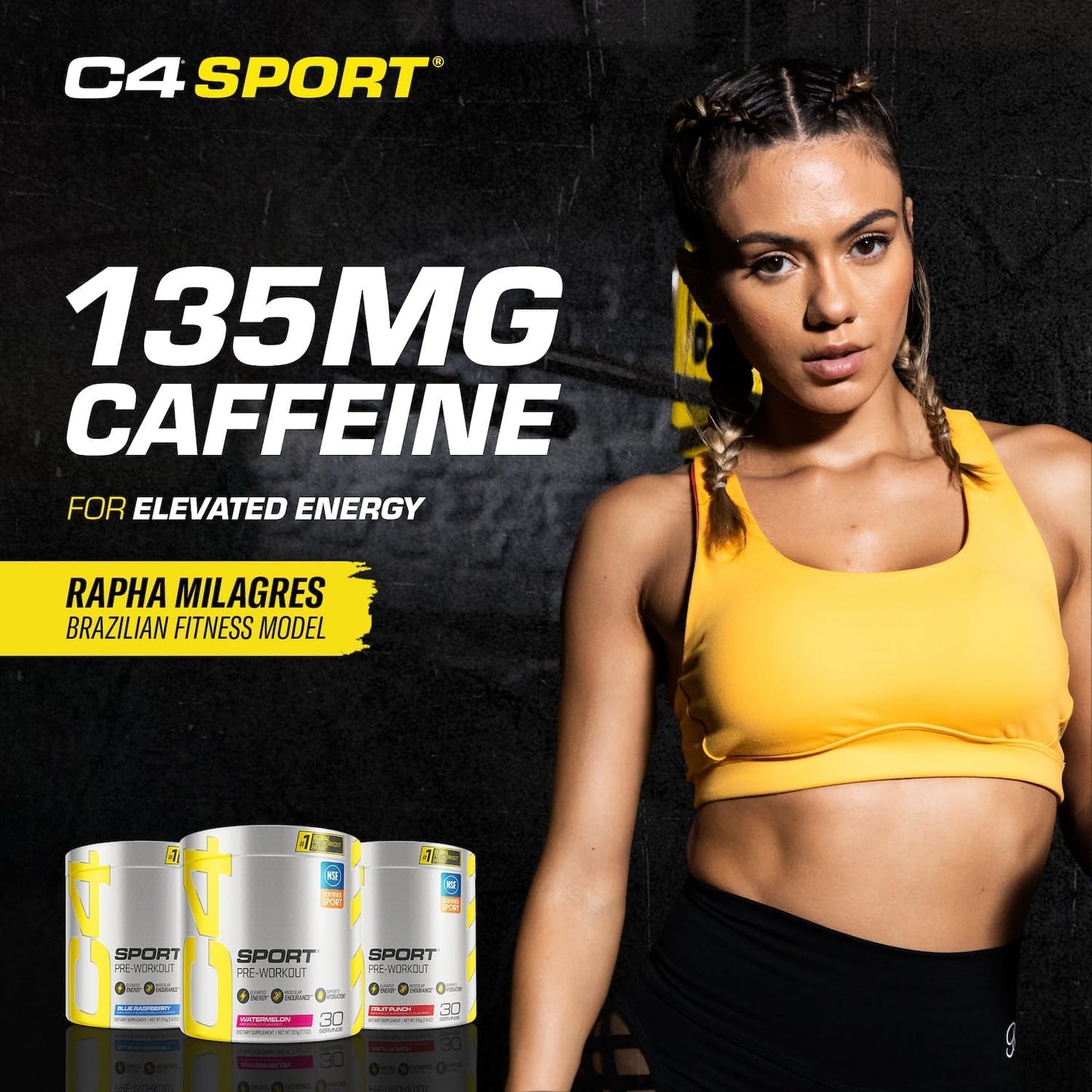 C4 Sport® Pre Workout Powder - 30 Servings / Fruit Punch