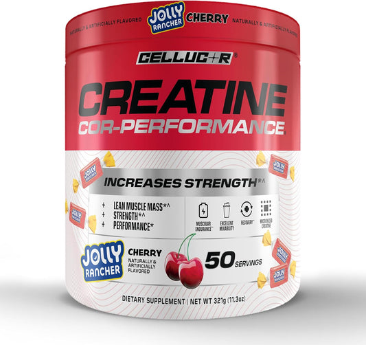 JOLLY RANCHER Flavored COR-Performance® Creatine Monohydrate Powder - 50 Servings / Cherry