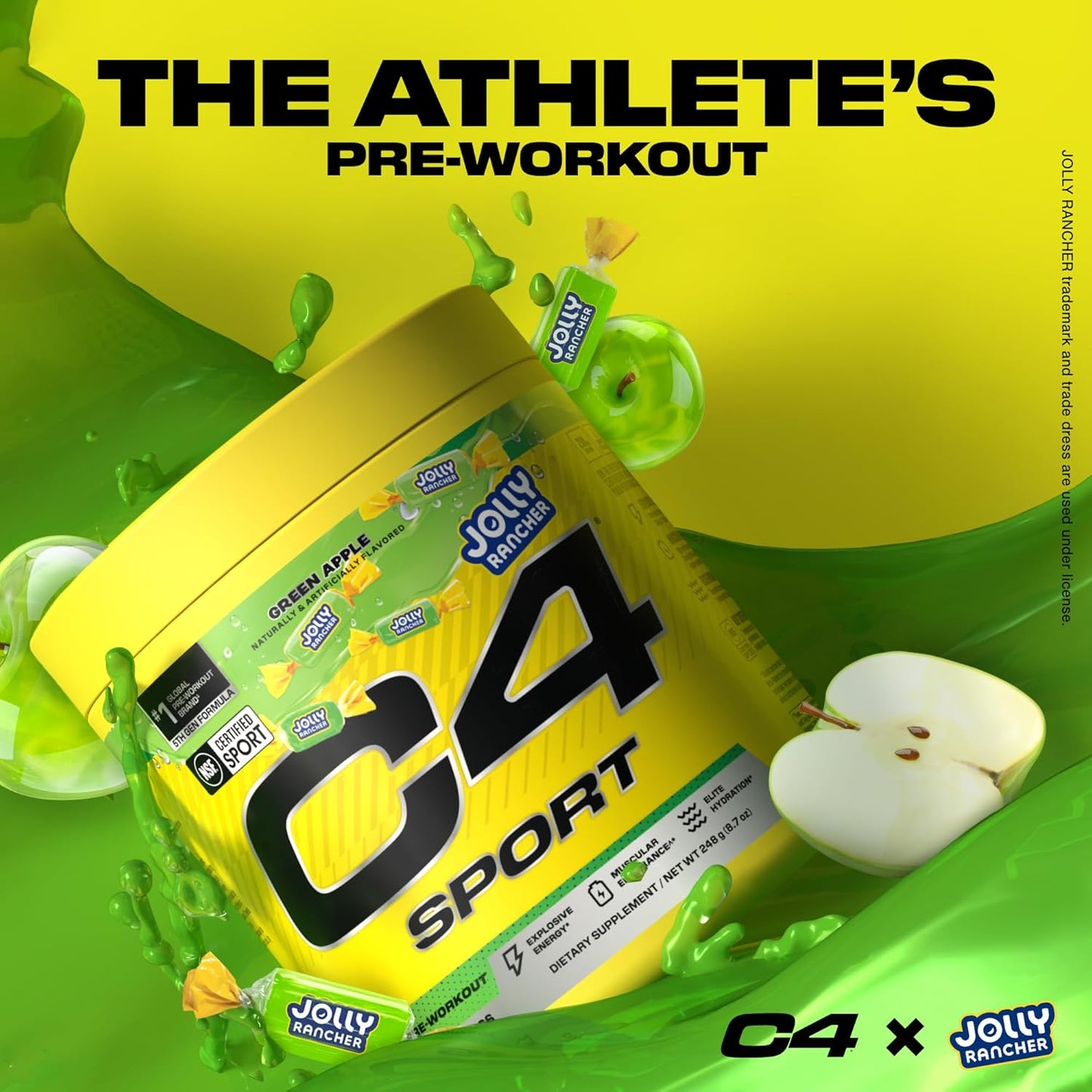 C4 Sport® x JOLLY RANCHER - 20 Servings / Green Apple