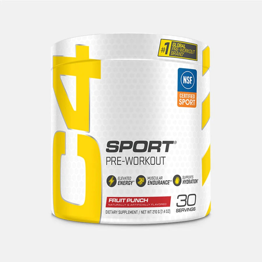 C4 Sport® Pre Workout Powder - 30 Servings / Fruit Punch