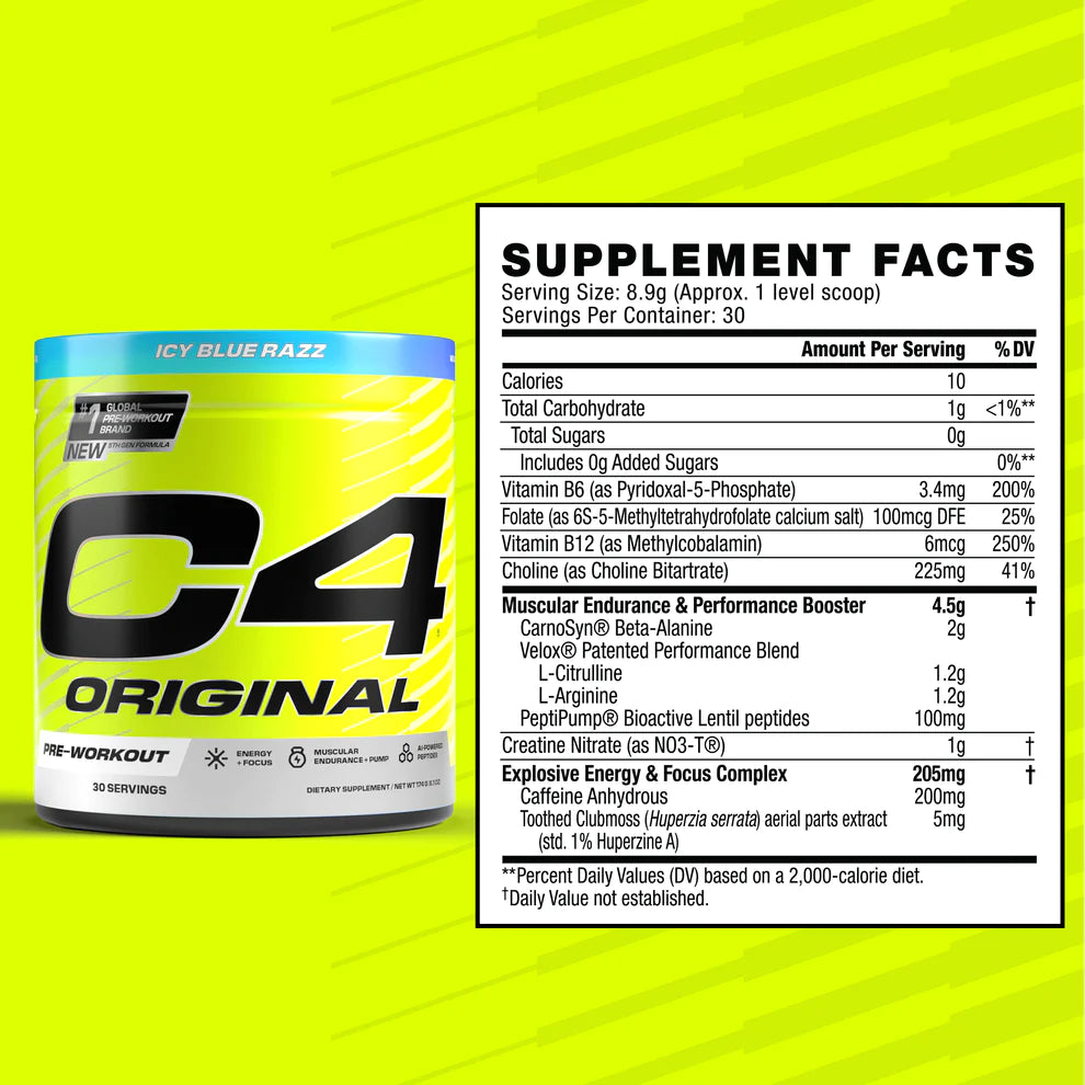 C4 Original Pre Workout Powder - 30 Servings / Watermelon