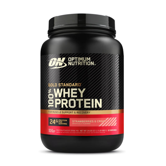 Gold Standard Whey Protein -1.5LB - 22 Servings / Strawberries & Cream